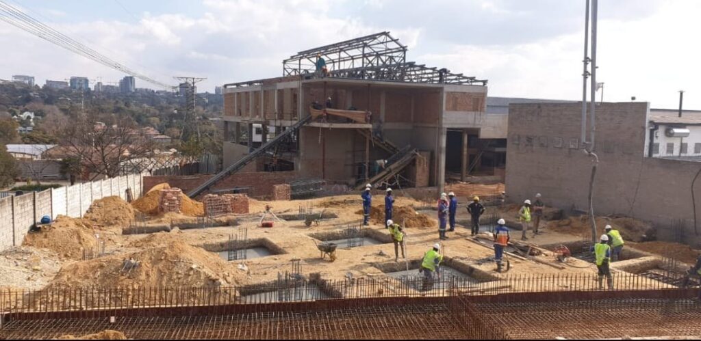 And Beyond Warehouse — construction progress